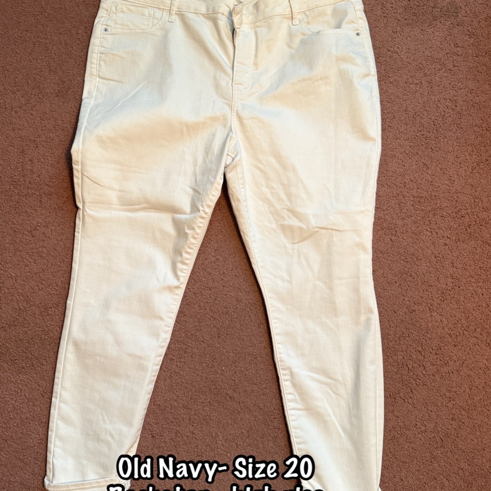 Old Navy Women's Cream Jeans